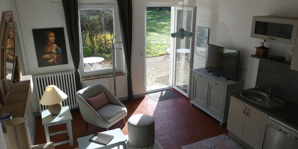 L'Hermine : Salon / Cuisine